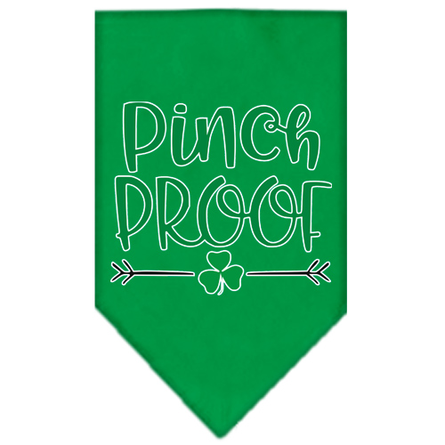 Pinch Proof Screen Print Bandana Emerald Green Small